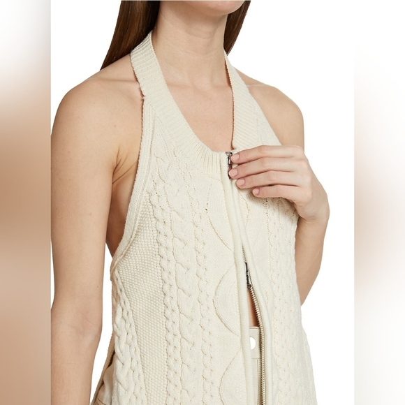 1. NWT 3.1 PHILIP LIM CABLE KNIT HALTER TOP SIZE XS - Picture 6 of 13